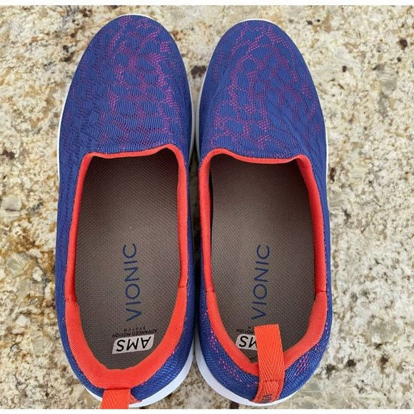 Vionic 331 Hydra Mesh Slip-Ons Purple & Orange, Women's 9W - Picture 5 of 7